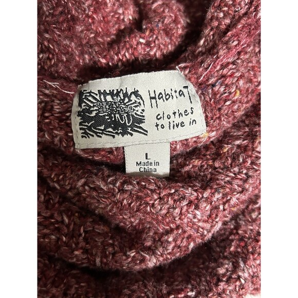 Habitat Clothes To Live In Knit Cardigan Sweater Vest Lg Open Artsy Lagenlook - Picture 5 of 7